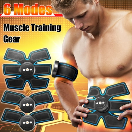 Grtxinshu USB ABS Stimulator, Muscle Training Gear Hip Abdominal Muscle Trainer Smart Body Home Exercise Shape