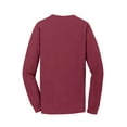 thumbnail image 6 of Port & Co Adult Male Men Plain Long Sleeves T-Shirt Merlot X-Large, 6 of 6