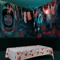 thumbnail image 5 of Deago Halloween Scary Party Decoration Set, Including Bloody Tablecover, Bloody Weapons Garland Banner, Bloody Clings for Halloween Haunted House Decor Props Zombie Party Supplies, 6 Piece, 5 of 10
