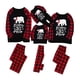 thumbnail image 1 of 2025 nuevo conjunto de pijama a cuadros para padres e hijos con estampado de oso navideño para el hogar, 1 of 5