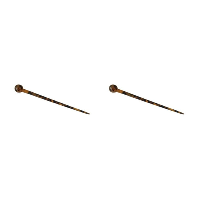 Qarigey Horquilla de acetato Vintage, accesorios para el cabello de acetato prácticos y ligeros, palillos para el cabello ampliamente oscuro y testarudo 2Conjunto