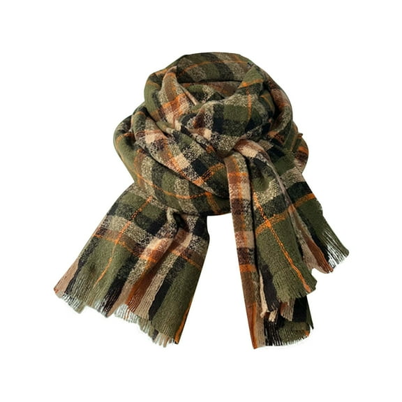 ManxiVoo Women's Winter Warm Scarf For Outdoor Activities And Casual Fashion Wear With Super Soft Texture Versatile Everyday Use Army Green