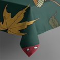 thumbnail image 4 of Red Mushroom Leaf Green Pattern Rectangle Tablecloth 60"x102",Waterproof Polyester Rectangle Table Cloth, Wipeable Spillproof Polyester Tablecloth for Dining, Camping, Indoor and Outdoor, 4 of 6