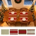 thumbnail image 2 of PEIBang Christmas Table Placemats,Winter Xmas Holiday Placemats Decoration,Xmas Table Mats for Party Kitchen Dining Decoration,13x20 Inch, 2 of 6