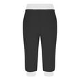 thumbnail image 6 of Posijego Women's Cargo Capri Pants Drawstring High Waist Jogger Pants Plus Size Casual Lounge Capri Pants, 6 of 6