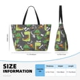 thumbnail image 4 of Sigee Cartoon Dinosaurs Print Extra Large Waterproof Beach Travel Bag with Zipper - Durable and Versatile for Vacation, Gym, and Daily Use, 4 of 7