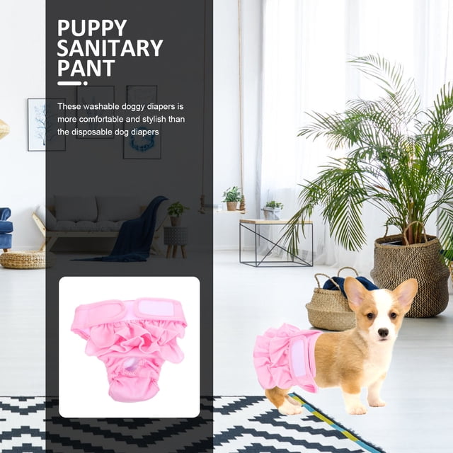 KALLORY Ropa Interior Sanitaria Rosa Para Perros Con Suave Para Mayor
