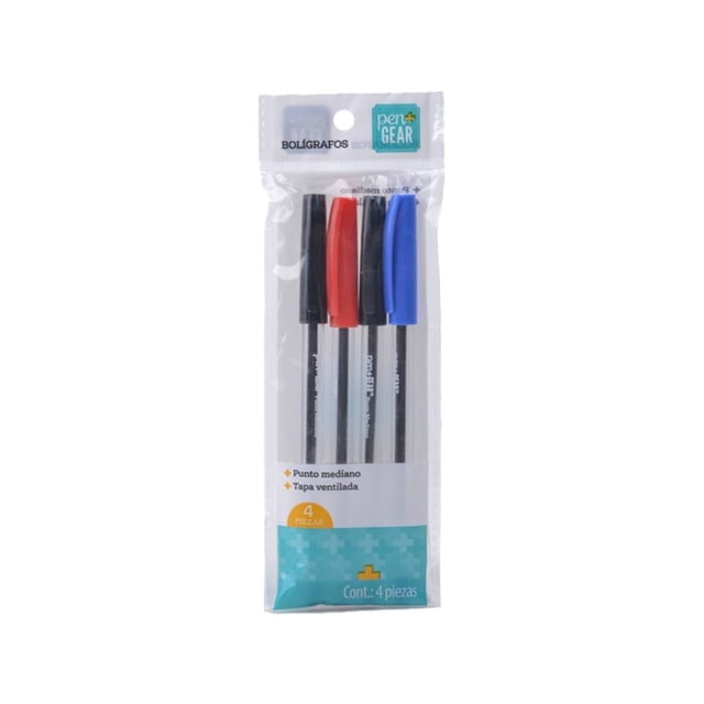 Bolígrafo Pen+Gear Colores Surtidos 4 Piezas