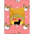thumbnail image 3 of Vintage My Corgi Is My Valentine Sweatshirt Women -Image by Shutterstock, Female x-Large, 3 of 4