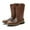 Brown, variant on Men's Women's Sport Wide Square Toe Western Cowboy Boots