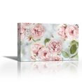 thumbnail image 1 of Pink Rose Garden III - Contemporary Fine Art Giclee on Canvas Gallery Wrap - wall décor - Art painting - 36 x 24 Inch - Ready to Hang, 1 of 2