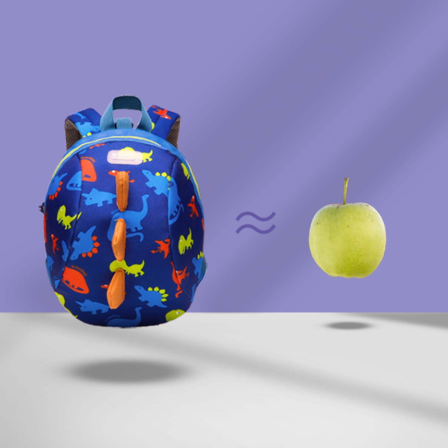Sunveno Toddler Backpack, Safety Harness and Lunch Bag with Leash, Blue Diansour, 1 Piece