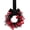 Red, variant on Mini Halloween Wreath, 8.6 Inch Artificial Black Grapevine Wreath with Velvet Bow for Cabinet, Window, Wall and Tabletop Gothic Decor