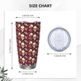 thumbnail image 4 of Fotbe cool rock Skull record Pattern 20 oz Tumbler Stainless Steel Vacuum Insulated Coffee Ice Cup Double Wall Travel Flask Leak-proof Coffee Cup-Without Straw, 4 of 8