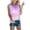Purple Shirts, variant on CAIVO Tee Summer Shirt Casual Sleeveless Tops Crew Neck Women's Tie Dye Blouse Vacation Solid Color Back To School Dailywear