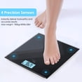 thumbnail image 5 of Báscula digital Himaly, báscula de baño recargable por USB con tecnología Step-On, pantalla retroiluminada, capacidad de 180 kg (400 lb), vidrio templado de 6 mm, 5 of 5