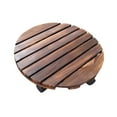thumbnail image 2 of koolsoo Support Roulant pour Plantes en Bois avec Roues pour Jardin Salon 30 cm, 2 of 9