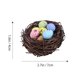 thumbnail image 5 of Manualidad de nido de pájaro de ratán con huevos y juego de figuras de pollitos - Decoraciones de Pascua, 5 of 6