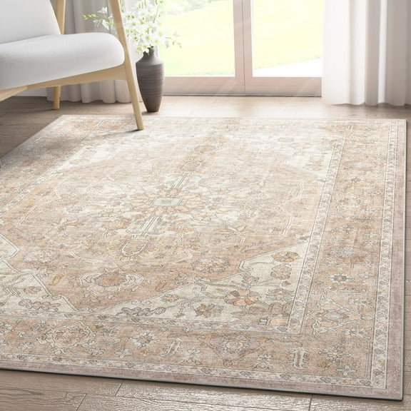Well Woven Apollo Antigua Vintage Oriental Beige Flatweave 3'3" x 5' Area Rug