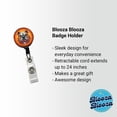 thumbnail image 2 of Angry Bulldog Cartoon Face Retractable Reel ID Badge Key Card Name Tag Holder with Clip, 2 of 7