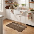 thumbnail image 4 of Scalloped Door Mat 20"×31.5" Bless Our Absorbent Door Mat Outside Entrance Home and All Who enter Low-Profile Non Slip Front Rug for Kitchen Bathroom Bedroom, 4 of 9