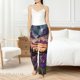 thumbnail image 4 of Fotbe Starry Night Purple Irises Pantalones de Pijama para Mujer, Pantalones de Dormir, Pantalones Pj con Cordón y Bolsillos-Medium, 4 of 6