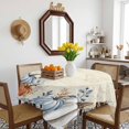 thumbnail image 3 of Blue Pumpkin Fall Table Cloth Waterproof Tablecloths, Thanksgiving Eucalyptus Leaves Beige Tablecloth Dining Table Cover for Kitchen Party Tabletop Outdoor, Square Tablecloth 60x60 Inch, 3 of 9