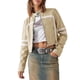 thumbnail image 2 of Chaqueta Saodimallsu de piel sintética para mujer con cremallera y cuello alto, 2 of 6