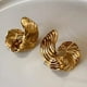 thumbnail image 2 of 2 pares de aretes de aro de oro grueso para mujer, aretes llamativos chapados en oro/plata de moda, aretes de aro dobles abiertos gruesos, livianos, 2 of 5
