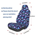 thumbnail image 3 of Wukai Skull flower funny Full Set Car Seat Covers with Soft Padding Universal Auto Front Seats Protector and Cushion Mat, 3 of 5