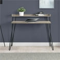 thumbnail image 2 of Ameriwood Home Haven Retro Computer Desk with Riser, Olive Green with Gold Legs, 2 of 8
