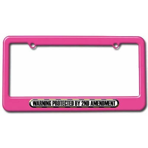 Protected By The 2nd Amendment Photo License Plate Frame