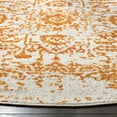 thumbnail image 3 of SAFAVIEH Madison Fleur Distressed Abstract Area Rug, Cream/Orange, 6'7" x 6'7" Round, 3 of 5