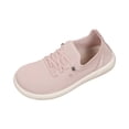 thumbnail image 2 of pwidon Women's Athletic Sneakers Lace Up Lightweight Breathable Fly Knit Cushioned Platform Comfort Walking Running Shoes Pink 5.5, 2 of 4