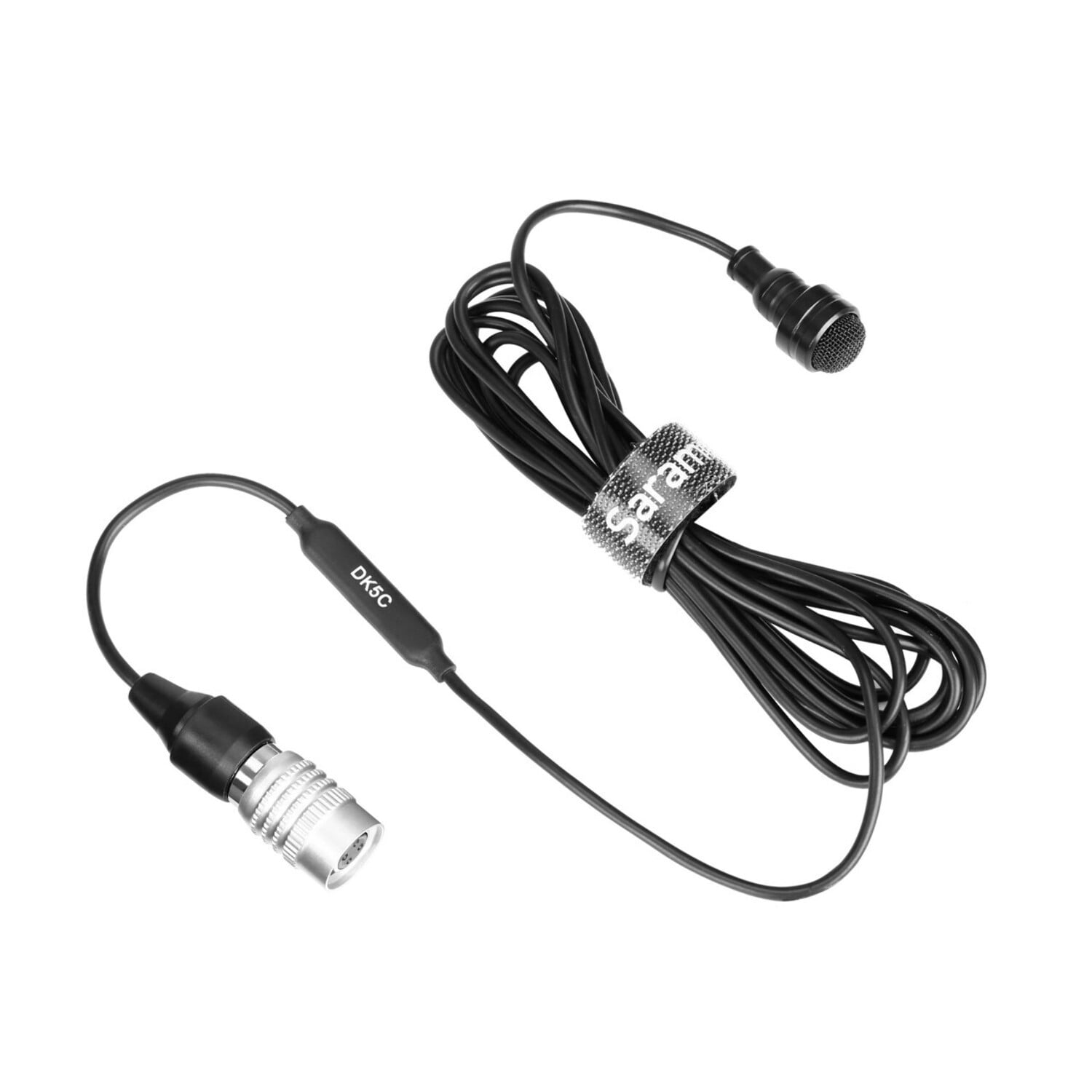 DK5C Professional Water-Resistant Omni Lavalier Mic w/ 4-Pin Hirose for Audio-Technica Transmitters