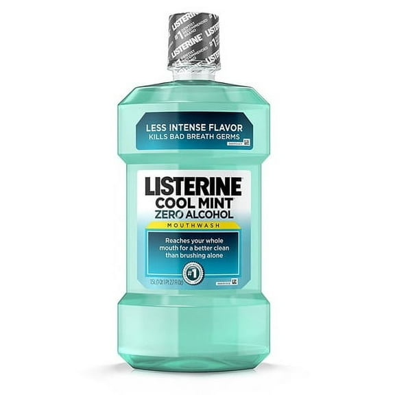 Listerine Zero Clean Mint Mouthwash, Alcohol Free - 1.5 Ltr, 2 Pack