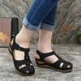 thumbnail image 5 of ZTTD Women's Ladies Girls Comfortable Ankle Hollow Round Toe Sandals Soft Sole Shoes, 5 of 7