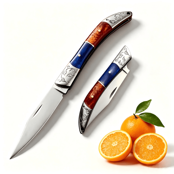 Plys Folding Pocket Knife, 2.8 inch High Carbon Stainless Steel Blade, Fruit Paring Peeling Knives EDC for Camping Hiking Outdoor Sports