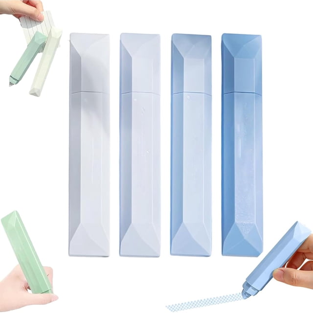 Nouvelles - Rouleau de Ruban Double Face pour Scrapbooking, Stylos de Ruban Double Face, Rouleau de Ruban Double Face Polyvalent, Fournitures de Journalisation Polyvalentes pour Scrapbooking, Montage Photo (B,4 Pcs)