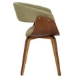 thumbnail image 3 of Carson Carrington  Samantha Dining/Accent Chair - Set of 2 Green Fabric/Walnut Wood, 3 of 5