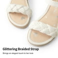 thumbnail image 3 of DREAM PAIRS Girls Sandals Espadrille Flatform Platform Wedge Open Toe Summer Shoes, 3 of 6