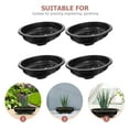 thumbnail image 1 of LRXIYODE 4pcs Plastic Flower Pot Large Bonsai Pot With Ventilation For Flower Garden Nursery, 1 of 8