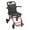 as show, variant on Thehsnt Foldable Transport Wheelchairs for Adults, Lightweight 18.5lbs Travel Wheelchair with 8" Rear Wheels & Hand Brakes, Portable Aluminum Alloy Wheelchair, Supports 175lbs Capacity