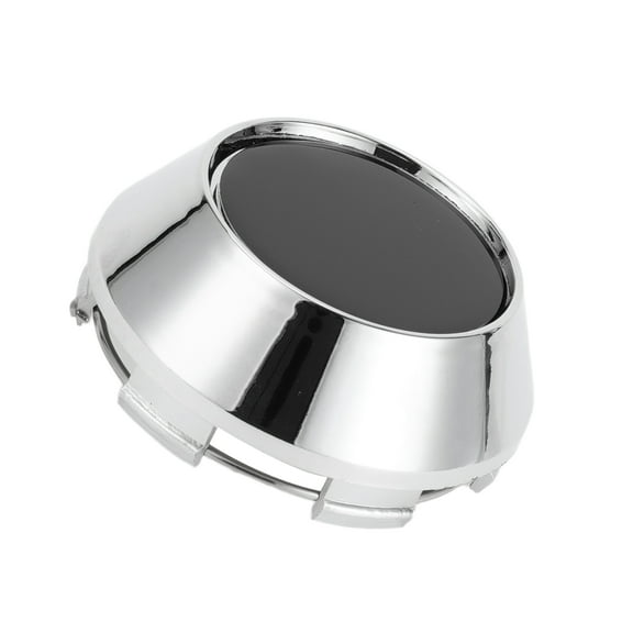 Universal Wheel Center Hub Cap Durable 69mm 2.72" Outside Diameter Plastic Black Silver Tone
