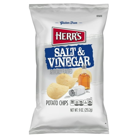 Herr's Salt & Vinegar Potato Chips, 9 oz.