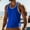 Blue, variant on Oplxuo Men's Gym Workout Tank Tops - Soft Lightweight Sleeveless Muscle Shirts for Beach & Athletic Wear
