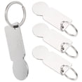thumbnail image 1 of Miangastore Shopping Trolley Tokens Pendant Silver 4Pcs 3.1X1.0X0.9In, 1 of 9
