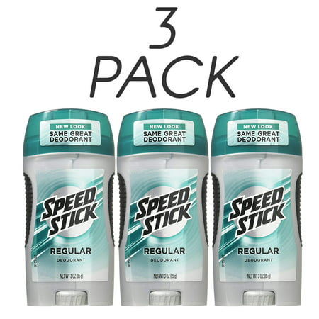 Speed Stick Deodorant Regular, Daily Use, All Skin Types, Perspiration Control and Odor Protection, for Confidence and Freshness, 3oz (Pack of