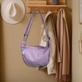 thumbnail image 1 of Bolso cruzado para mujer, bolso de hombro, bolsos informales de tela Oxford, bolso grande para mujer, correa ajustable para el hombro, moño de bola de Púrpura Yinane Bolso bandolera, 1 of 8