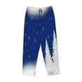 thumbnail image 4 of Naloa Christmas Fir Tree Print Women’s Ultra-Soft Comfy Pajama Lounge Pants with Pockets & Drawstring, 4 of 8